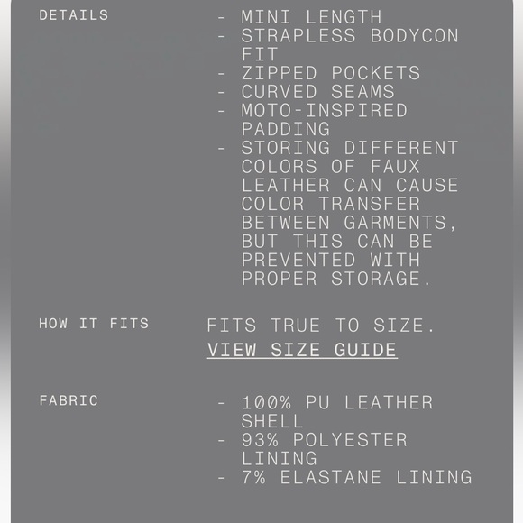 Khy black faux leathered mini dress. - Picture 14 of 14